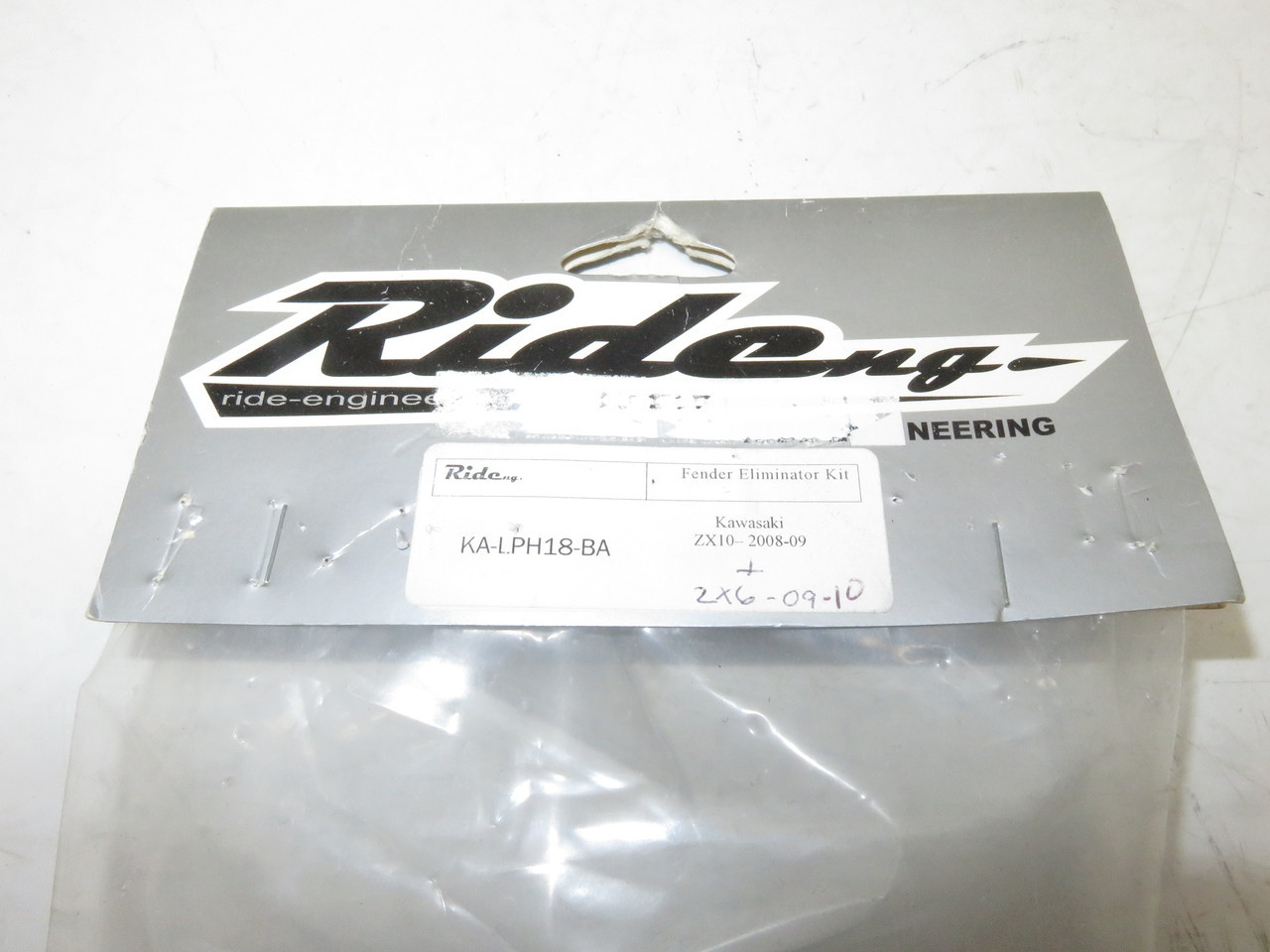 Kawasaki ZX10 2008 Rear Fender Eliminator Kit Ride Engineering KA-LPH18-BA