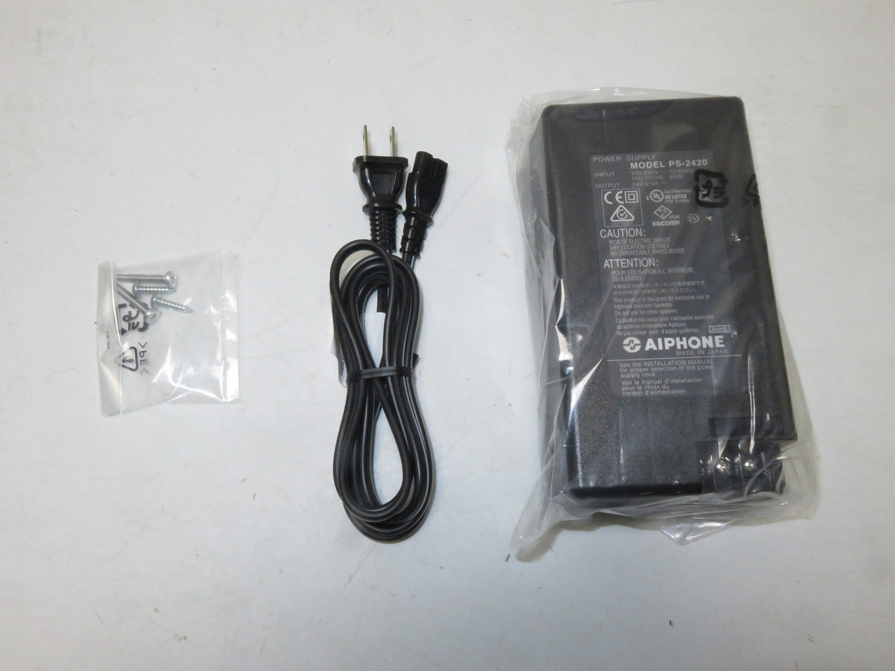 Aiphone Corporation PS-2420UL 24V DC, 2A Power Supply for AX, GT, IM, JM, KB, MC