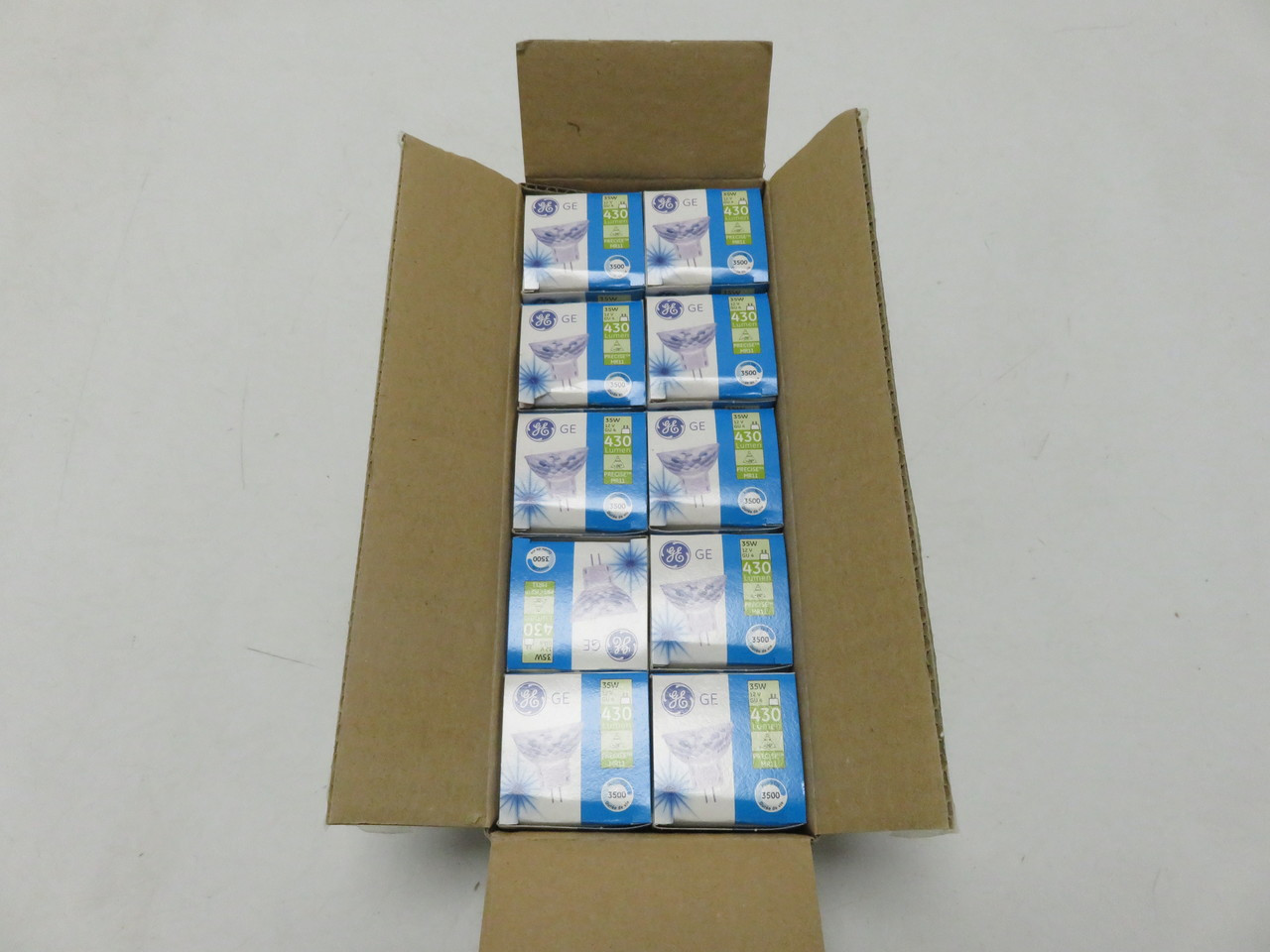 GE Lighting 35W Hallogen Light MR1,  2-Pin, 430 Lumens, 12V,  Color Temp. Light