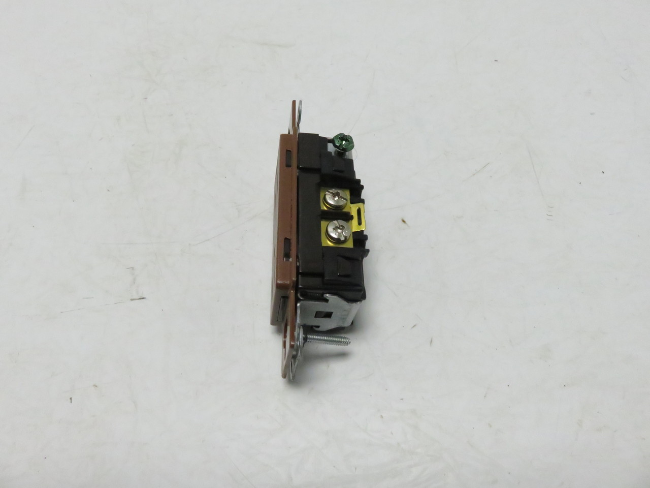 Lutron SCRS-15-TR-SI Claro Satin Tamper Resistant 15A Duplex Receptacle in Sienn
