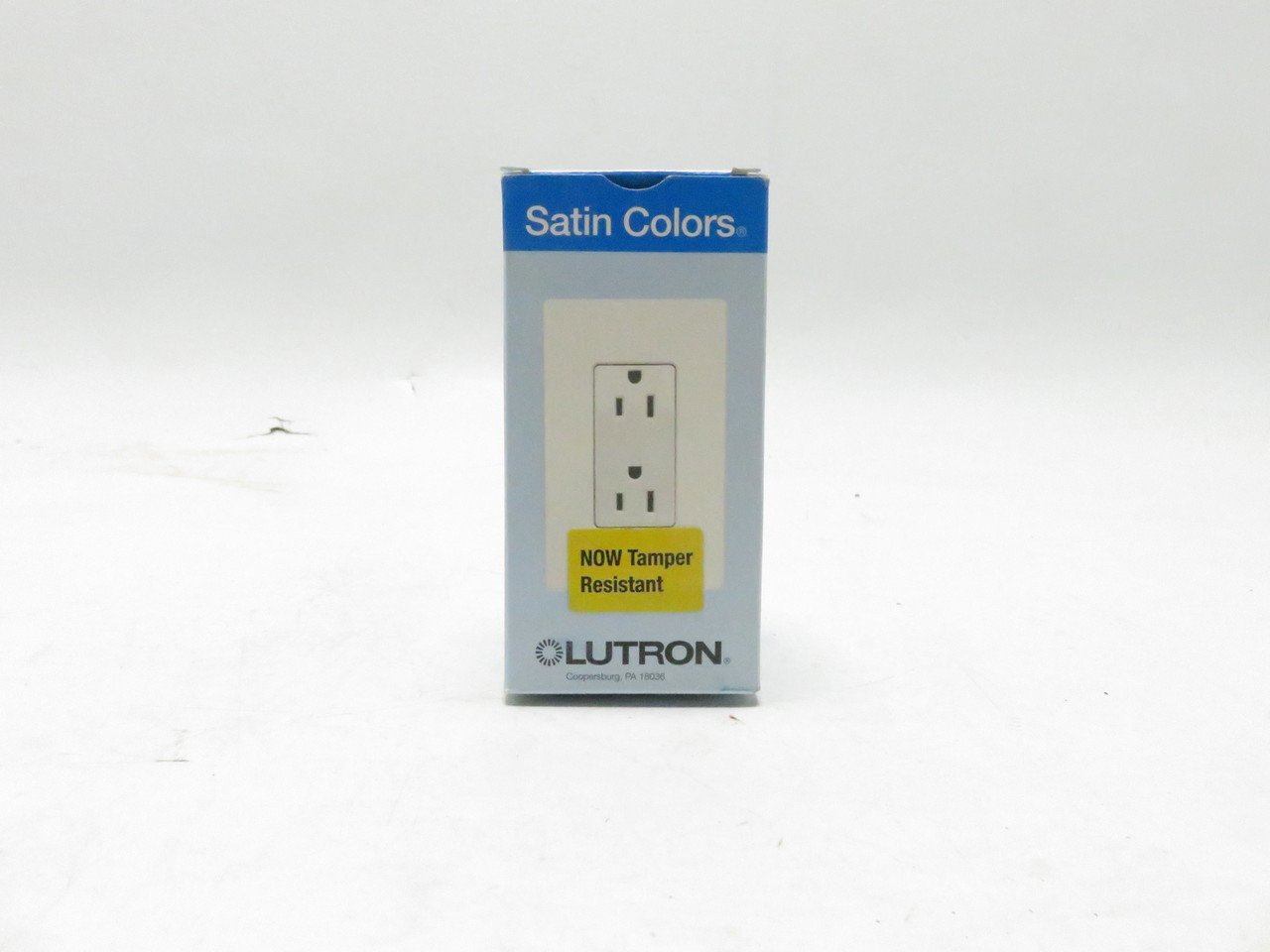 Lutron SCRS-15-TR-SI Claro Satin Tamper Resistant 15A Duplex Receptacle in Sienn