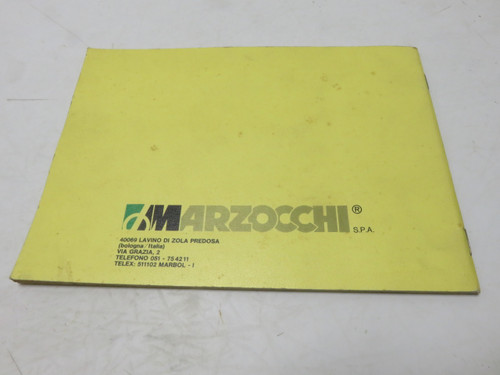 Marcocchi AG4 Shock Absorber Owners Manual