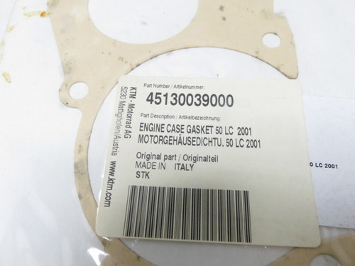 KTM 50SX 45130039000 Engine Case Gasket 50 Lc 2001 Center