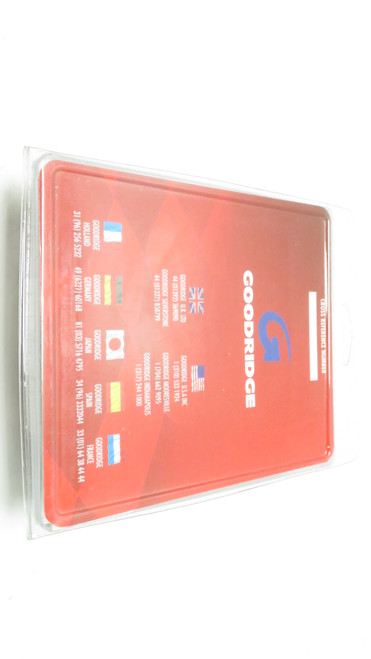 Motorcycle Brakes Goodridge Universal DOT Clear Coat Brake Hose with Chrome Ends - 32in. D-80332