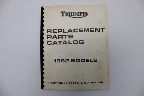 Replacement Parts Catalogue Bonneville T140 1982 Models 99-7507A