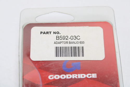 Goodridge Banjo Adaptor Straight B592-03C