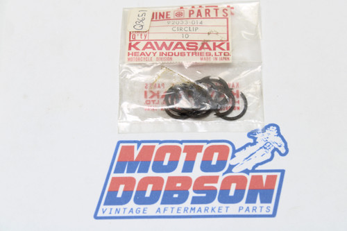 Kawasaki KE100 KD80 G3SS KM100 92033-014 CIRCLIP (10 pcs.)