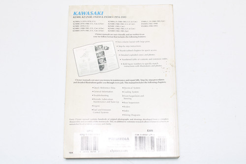 Kawasaki KZ400 440 EN450 500 1974-1995 Service Repair Manual