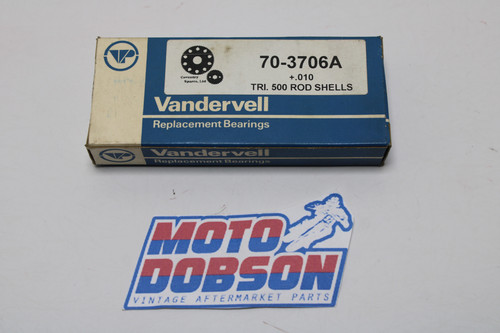 Triumph 70-3706A ConRod Bearings 500cc .010 Vandervell