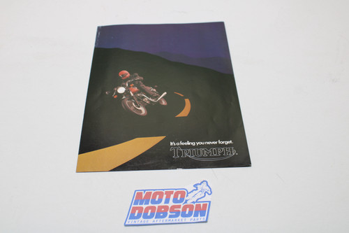 Triumph Brochure for 1982 Bonneville 750 Twin