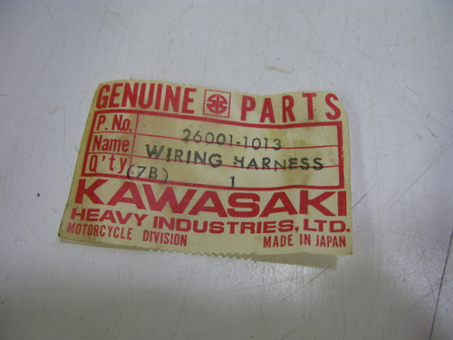 Kawasaki KZ 1000 26001-1013 WIRING HARNESS,TAIL Electrical Battery Generator