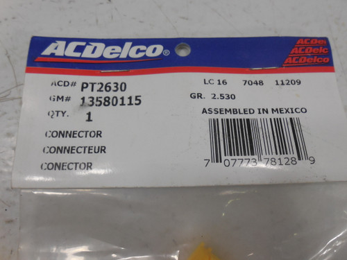 AC Delco GMC Cadillac Chevrolet PT2630 Airbag Connector13580115