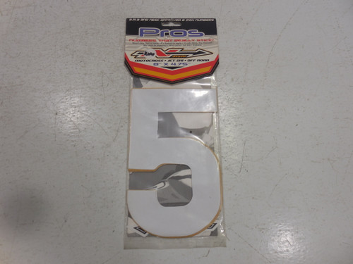 N Style Motorcross Jet Ski Off-Road Numbers Digits 3 Per Pack 8 inch #5