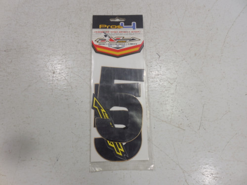 N Style Motorcross Jet Ski Off-Road Numbers Digits 3 Per Pack 5 Inch #5