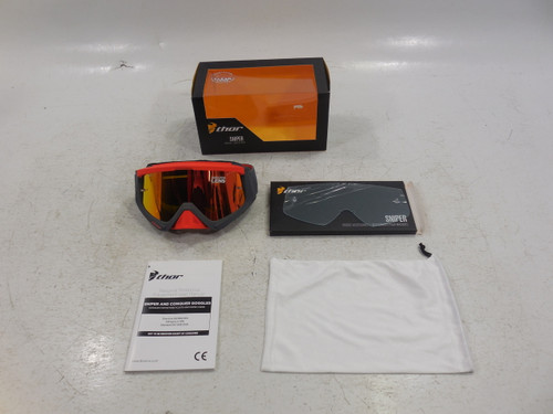 Thor Sniper Warship Goggles Charcoal/Orange 2601-1942 Motorcross ATV