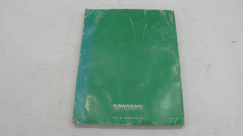 Kawasaki KZ200 Service Manual 99931-541-01