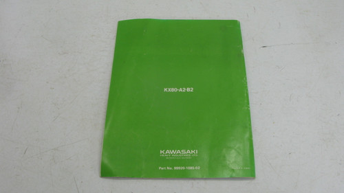 Kawasaki KX80 Owners Service Manual 99920-1085-02