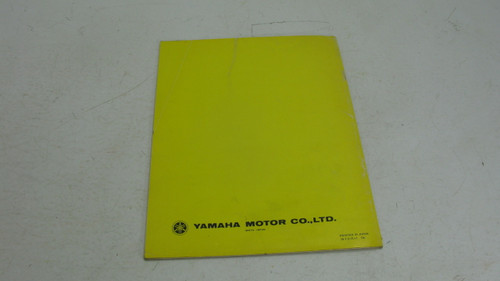 Yamaha XS400F 2F Service Manual Supplementary L IT-11616-01-19