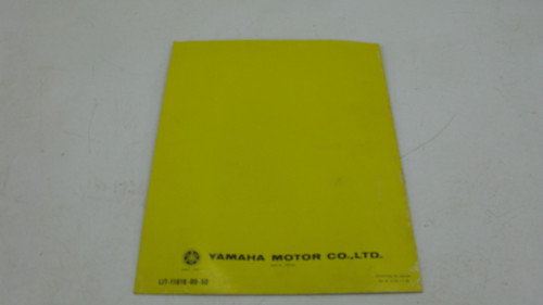 Yamaha XS360-2D Service Manual Supplementary