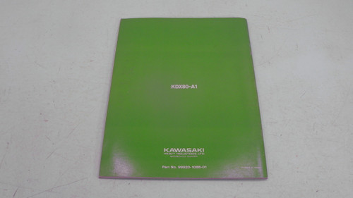 Kawasaki KDX80-A1 99920-1086-01 Owners Service Manual