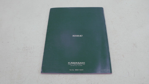 Kawasaki KX125-A7 99920-1123-01 Service Repair Manual