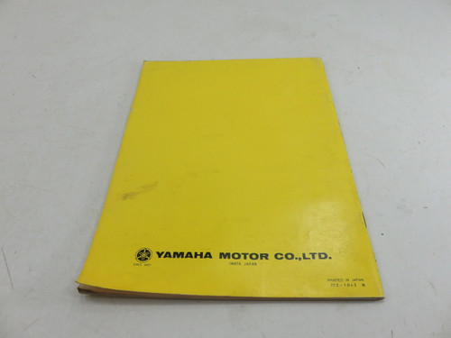 Yamaha DT100D Service Manual LIT--11616-00-36