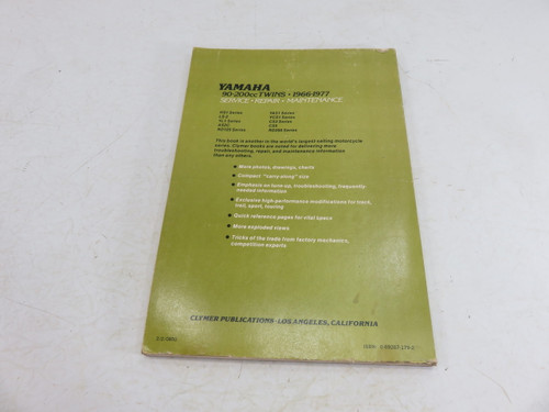 Yamaha 90-200 cc Twin 1966-77 Service Repair or Maintenance Manual Clymer