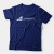 Deep blue t-shirt with a white BigCommerce logo on the front.