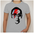 Gray Sad Larry Shirt on small model.
