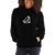 BigDesign Labs Hoodie front view, on a small model.