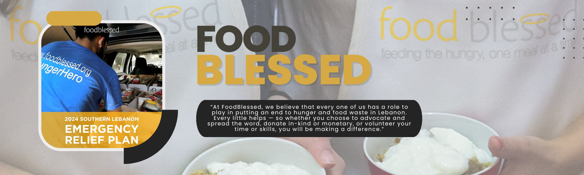 food blessed, lebanon, lebanese charity, donate
