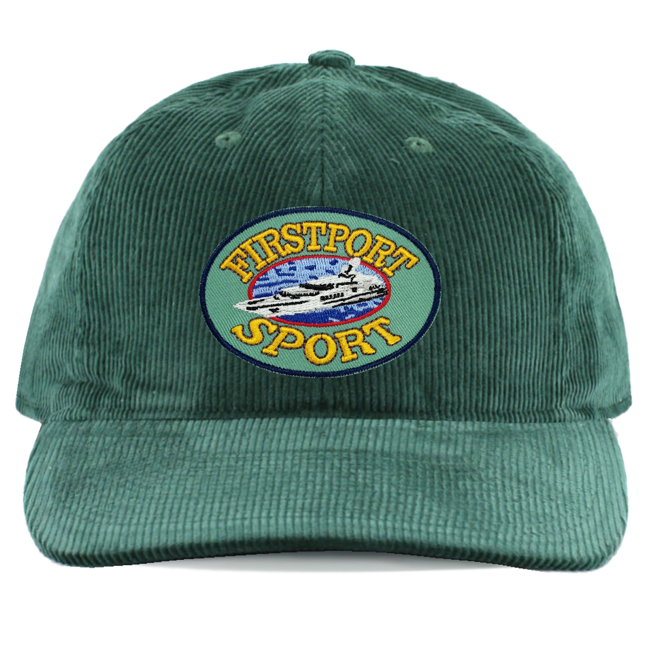 Sport Yachting corduroy strap-back cap - Emerald
