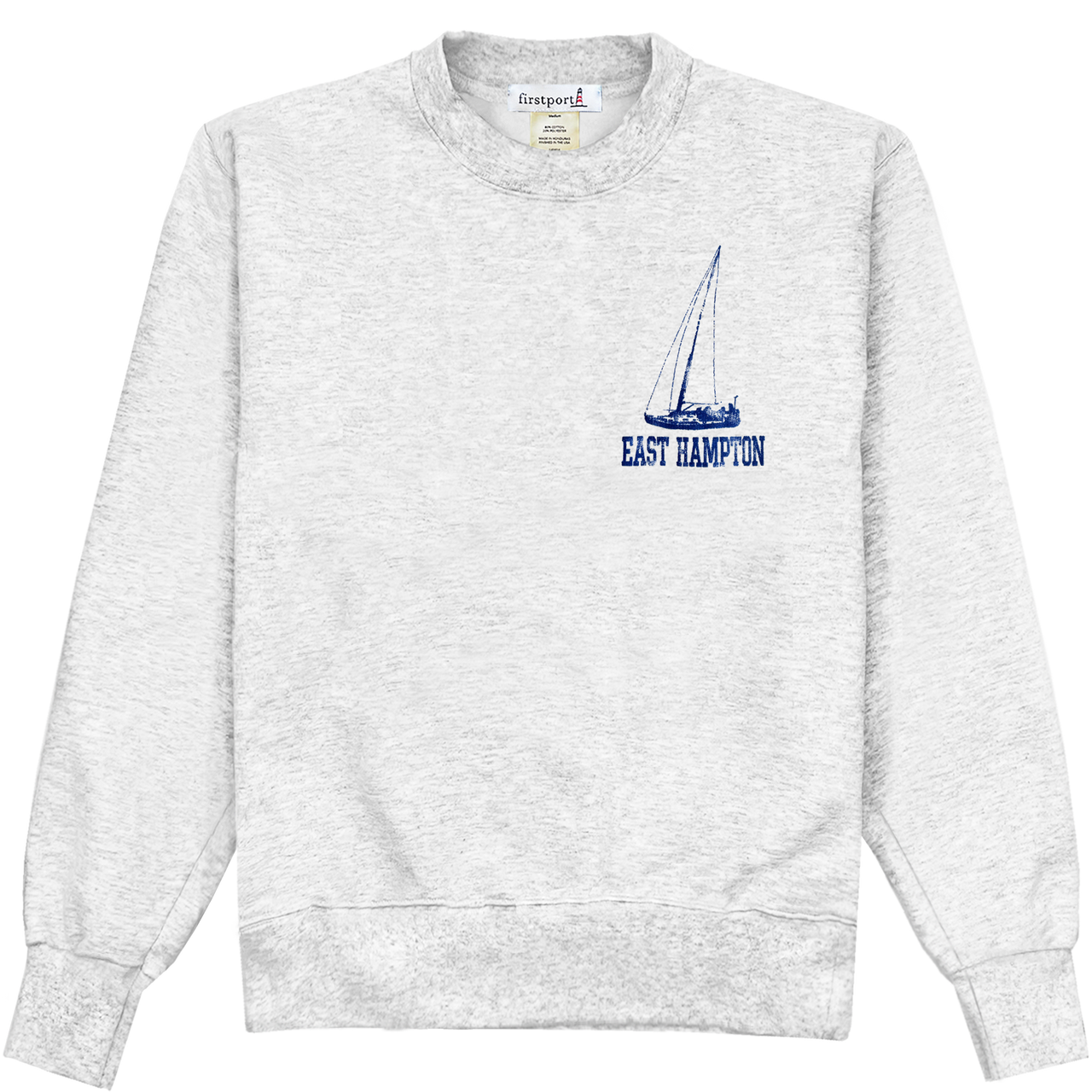 Eastport Striped Rollneck in Dark Navy/Sea Salt