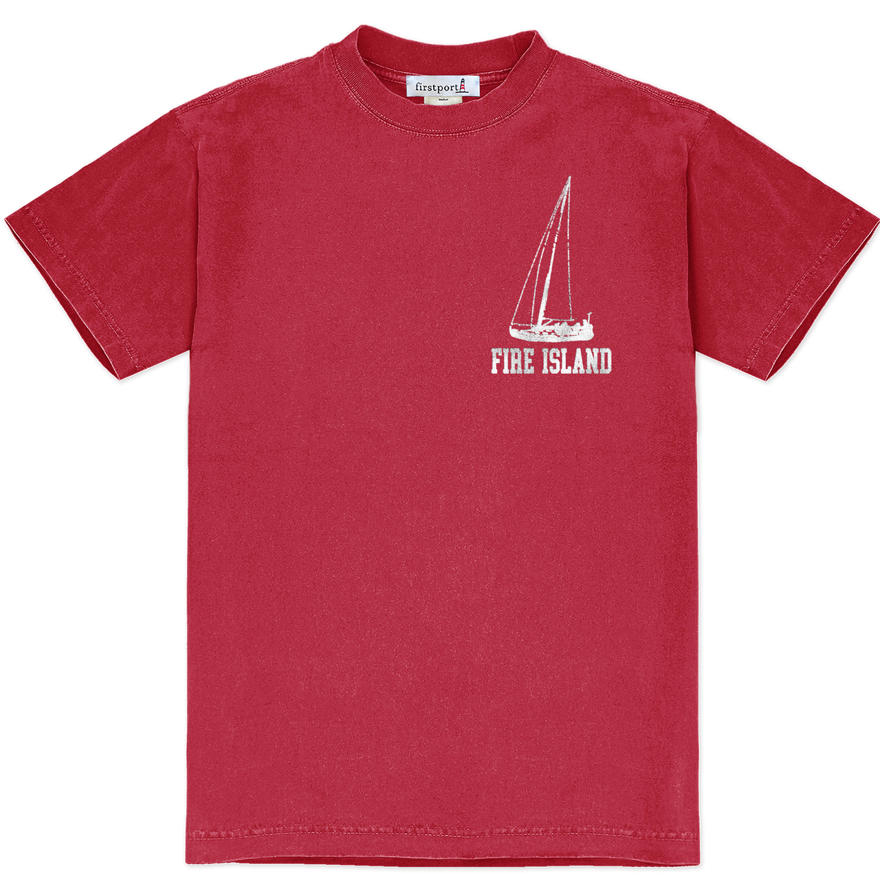 Fireti – Maglietta Pirata Reef, Unisex, Cotone, Stampa Ecologica, Colore Rosso, Taglia S