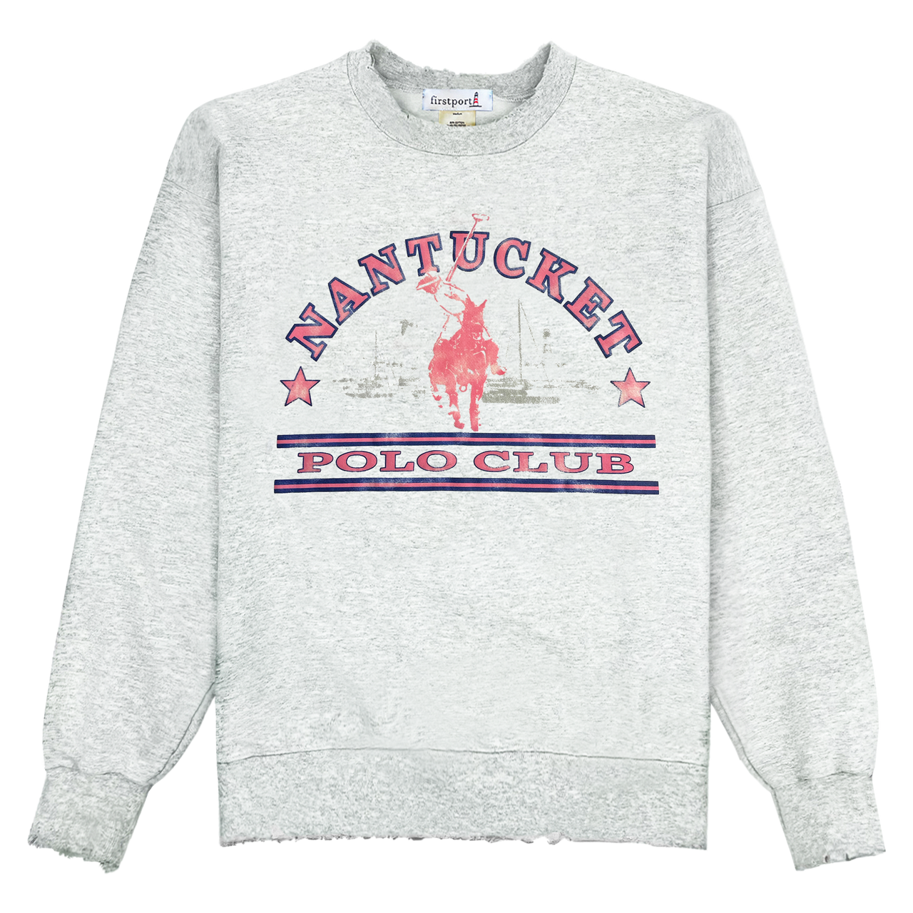Nantucket Polo Club Crewneck - Ash - firstport