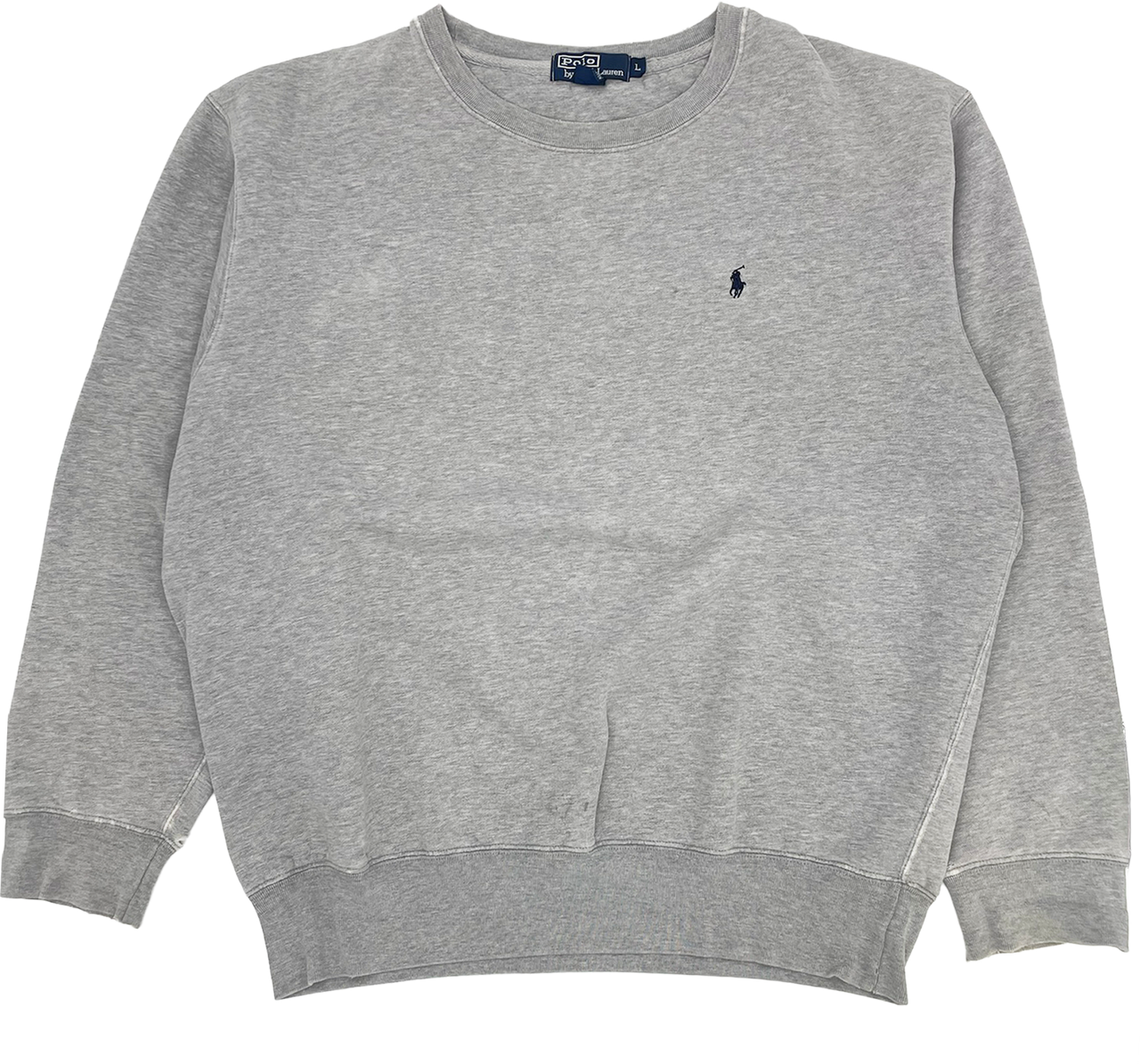 Vintage Polo Ralph Lauren Crewneck in Grey - Size: L - firstport