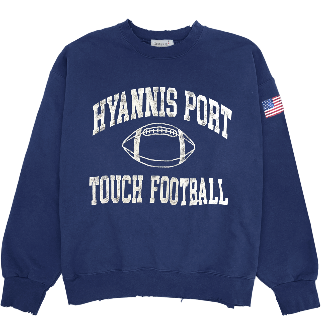 Hyannis Port Touch Football Mock Neck - Navy