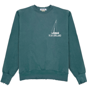 New England Sail Essential Rugged Crewneck - Cactus New England Sail Essential Rugged Crewneck - Cactus