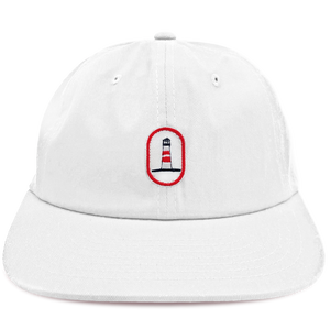 Lighthouse Patch 6 panel Cap - White Lighthouse Patch 6 panel Cap - White