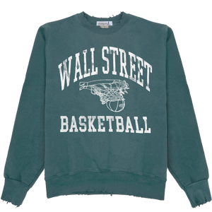 Wall Street Basketball Crewneck - Cactus