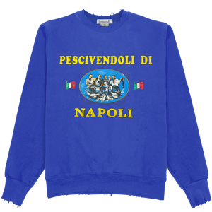 Napoli Fishmongers Crewneck Sweatshirt - Royal