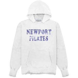 Newport Pilates Hoodie - White