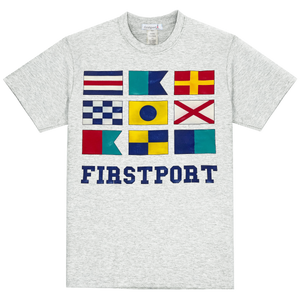 Firstport Nautical Flag T-Shirt - Ash Firstport Nautical Flag T-Shirt - Ash