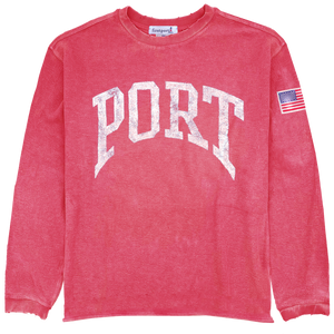 Port��� Arch Ribbed Sweatshirt - Red