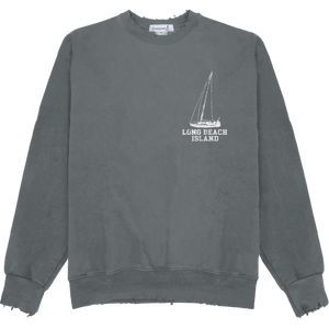 Long Beach Island Sail Essential Crewneck - Coal