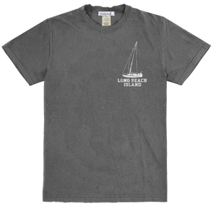 Long Beach Island Sail Essential T-Shirt - Coal Long Beach Island Sail Essential T-Shirt - Coal