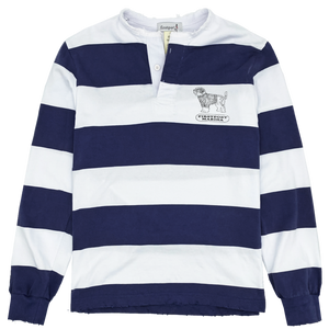 Firstport Shaggy Dog Rugby Shirt - Blue/White