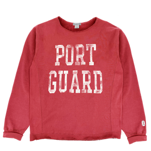 Port Guard Crewneck (13.5oz cross-weave) - Red Port Guard Crewneck (13.5oz cross-weave) - Red