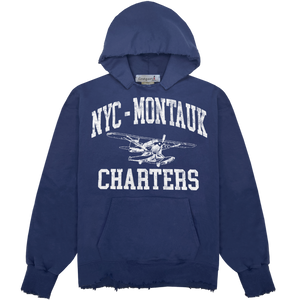 NYC Montauk Seaplane Charters Hoodie - Navy NYC Montauk Seaplane Charters Hoodie - Navy