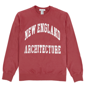 New England Architecture Crewneck - Red Rock